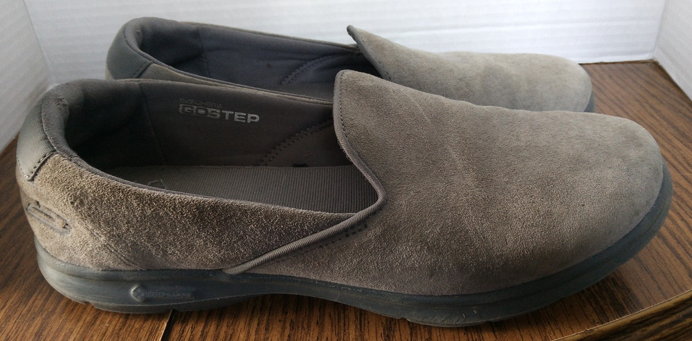 Skechers Go Step Size 8 Gray Slip On Shoes